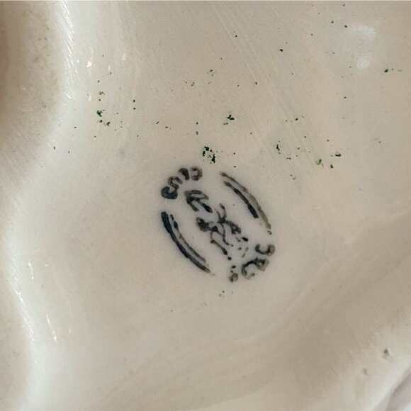 Vtg Glazed Ceramic Alaskan Malamute Husky German Shepard Dog Figurine Stamped - Picture 8 of 9